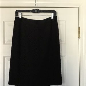 Black lace skirt